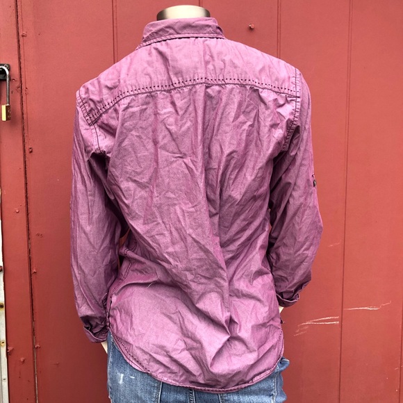 Request Purple Button Up size Large - Picture 2 of 8